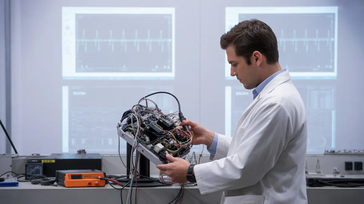 Robotic arm assembling a high-voltage wire harness for electric vehicles